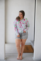 Thinking On It Open Back Floral Top - Charming Charlie