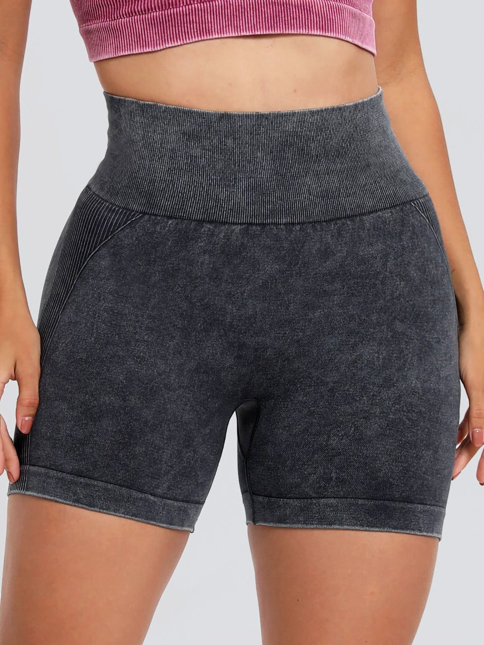High Waist Active Shorts