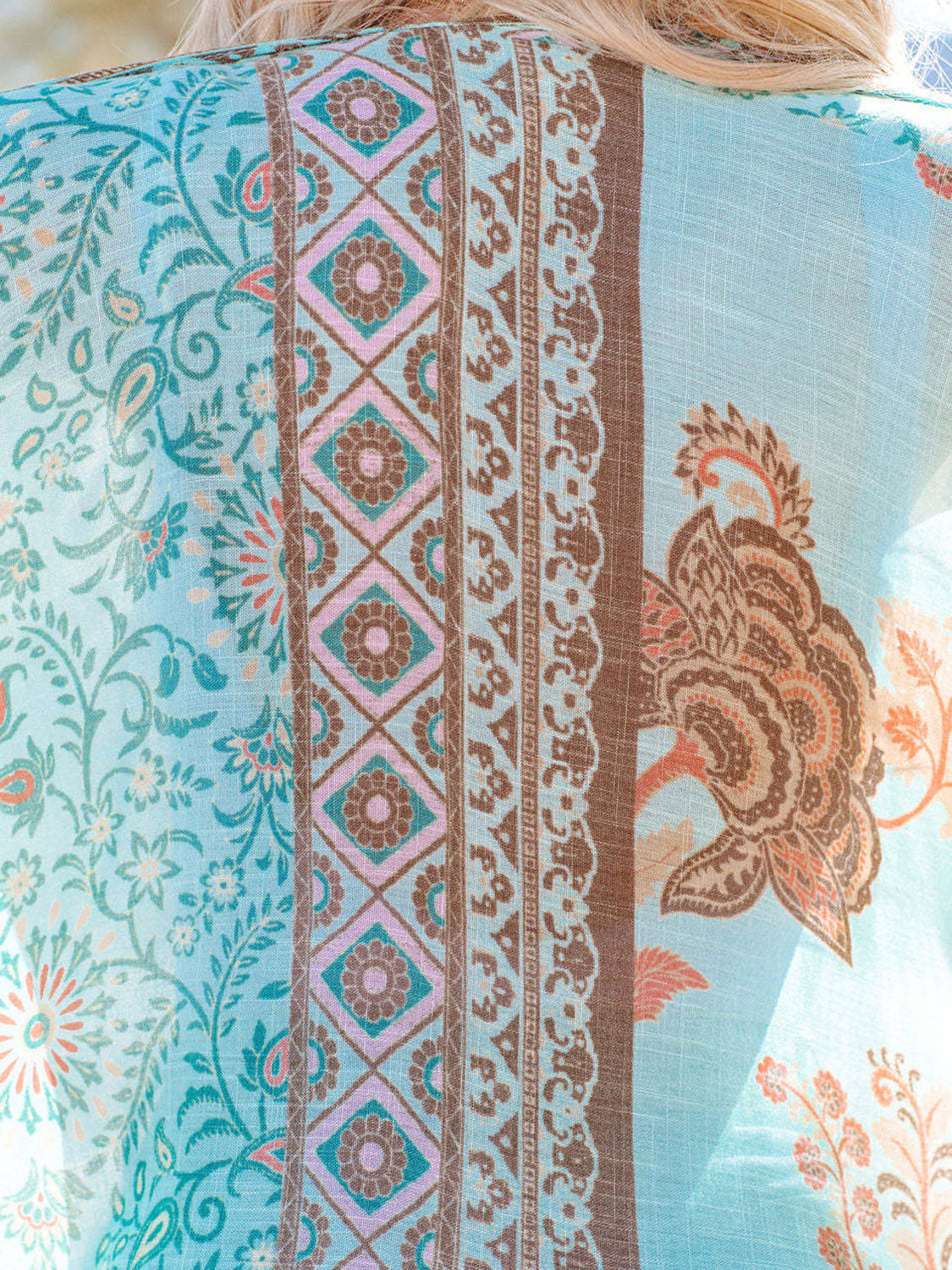 Printed Open Front Cover-Up - Charming Charlie