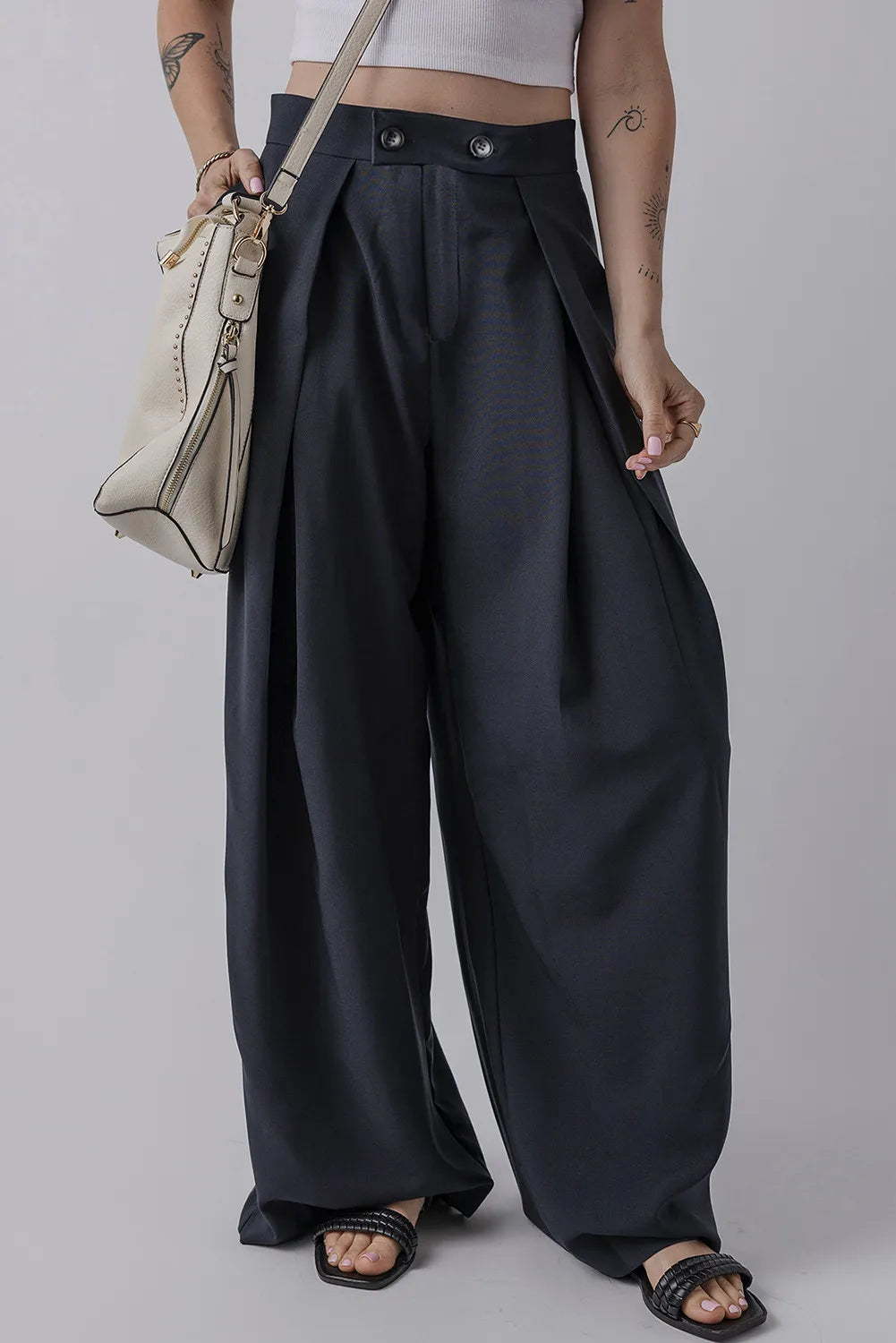 Wide Leg Pants with Pockets - Charming Charlie