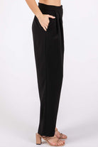 GeeGee High-Waisted Pleated Pants - Charming Charlie