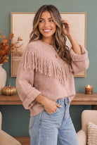 Fringe Forward Cozy Knit Sweater - Charming Charlie
