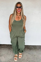 PREORDER: All Set Tank Romper - Charming Charlie