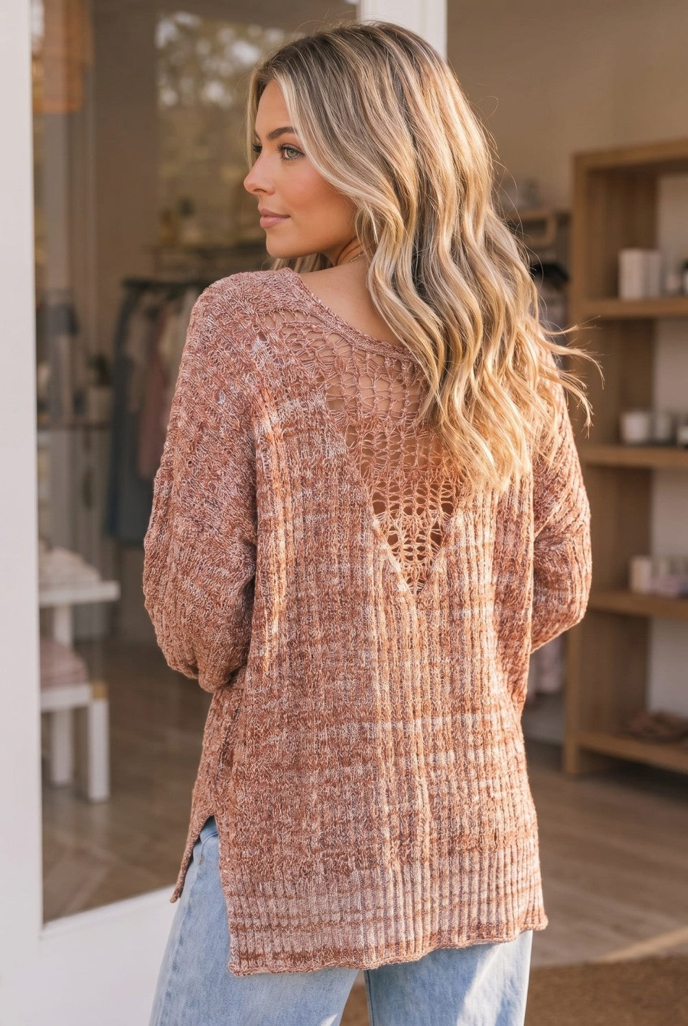 Cinnamon Spice Knit Sweater Top - Charming Charlie