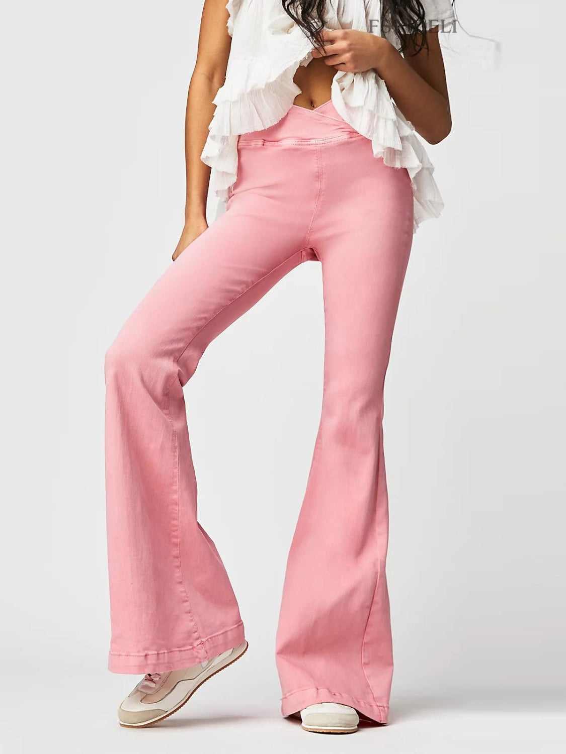 Asymmetric Waist Flare Jeans - Charming Charlie