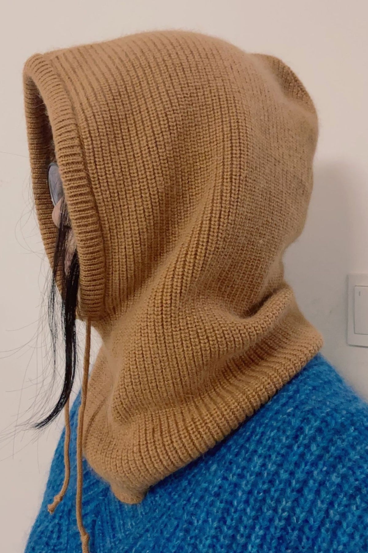 Drawstring Solid Color Thermal Knit Hat - Charming Charlie