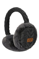 C.C Cable Knit Faux Fur Earmuff - Charming Charlie