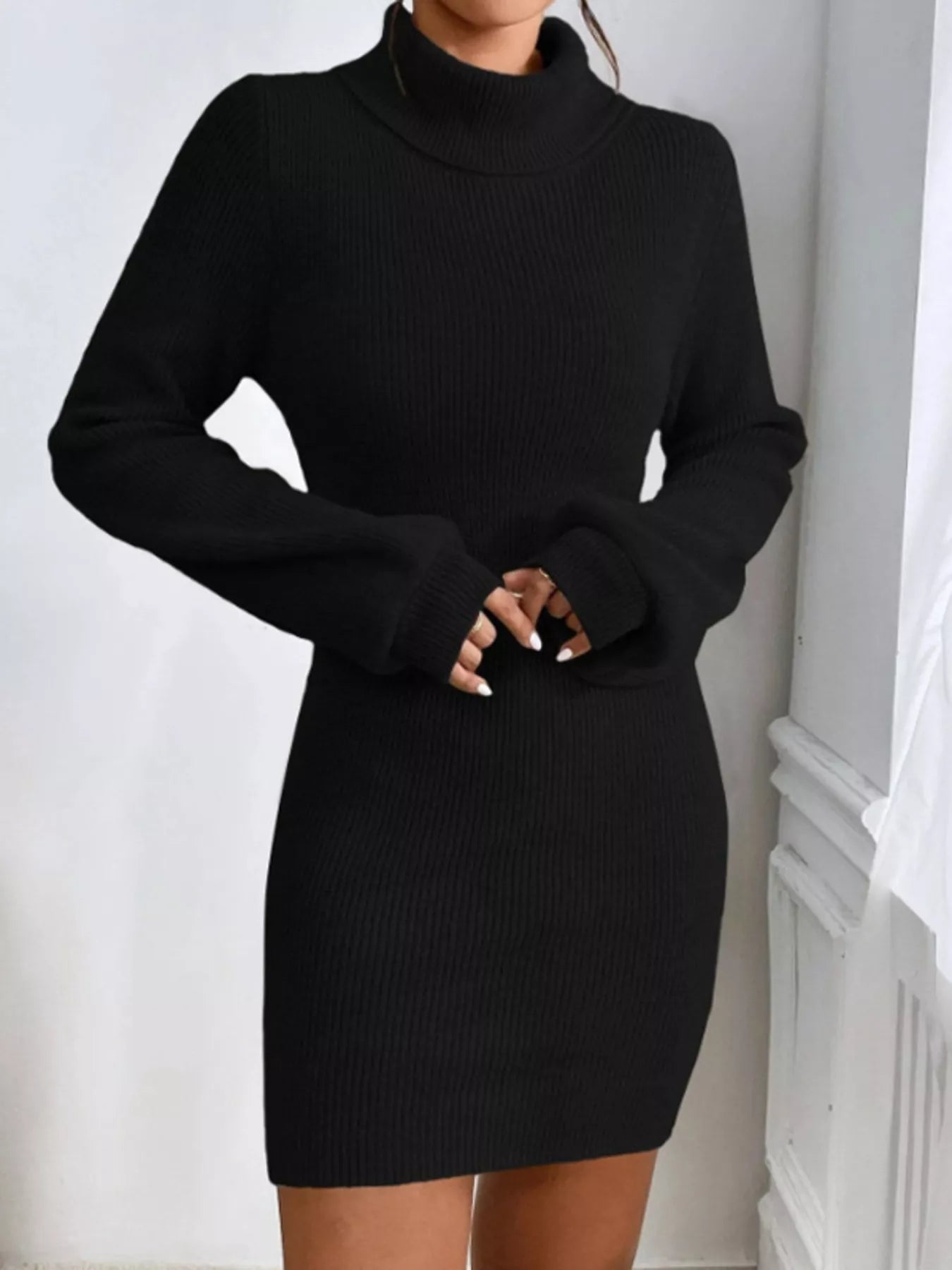 Turtleneck Ribbed Knit Sweater Dress Charming Charlie Turtleneck Ribbed Knit Sweater Dress Charming Charlie