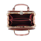 Croco Patent Leather Frame Satchel - Charming Charlie