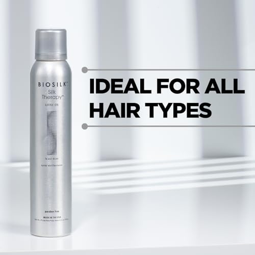 BioSilk Silk Therapy Shine On, Hairspray For Controlling Frizz & Providing Brilliant Shine, Sulfate, Paraben, & Cruelty-Free, 5.3 Oz - Charming Charlie