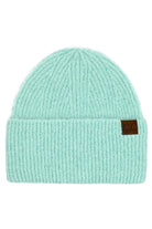 Mint C.C Mohair Feel Wide Cuff Beanie