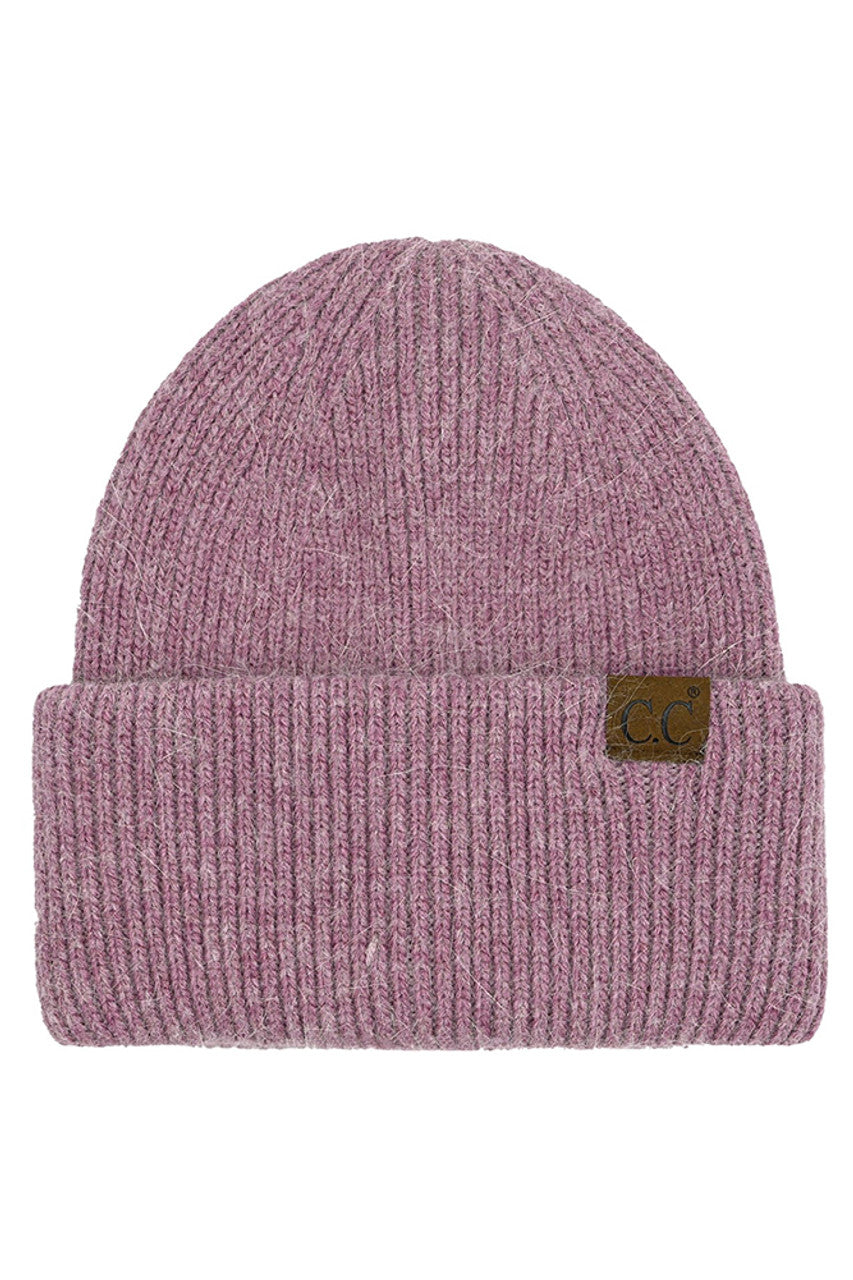 Violet C.C Double Cuff Beanie Hat