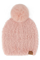 Rose C.C Faux Fur Pom Beanie