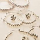 Set Of 6 Multi Stud And Hoop Earrings On A Card - Charming Charlie