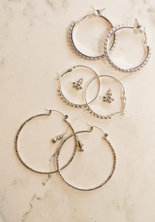 Set Of 6 Multi Stud And Hoop Earrings On A Card - Charming Charlie