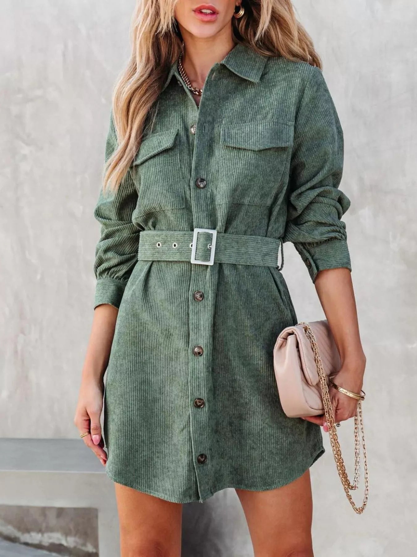 long sleeve corduroy dress You've Got It Brown Shop the Mint Buy Black Warm Cotton Corduroy Fit and Flare Maxi Dress with usable pockets Button Front Belt Long Sleeve