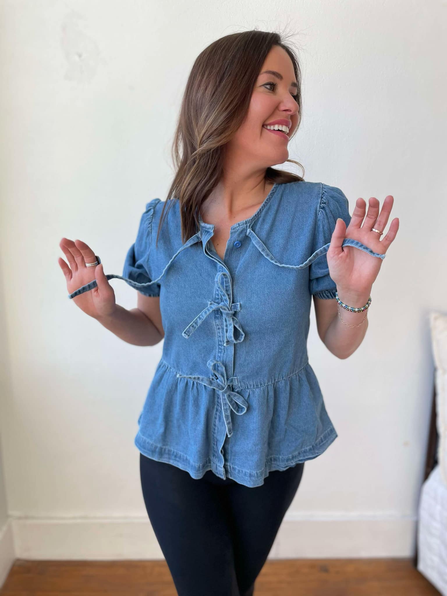 PREORDER: Sweet Escape Peplum Top - Charming Charlie