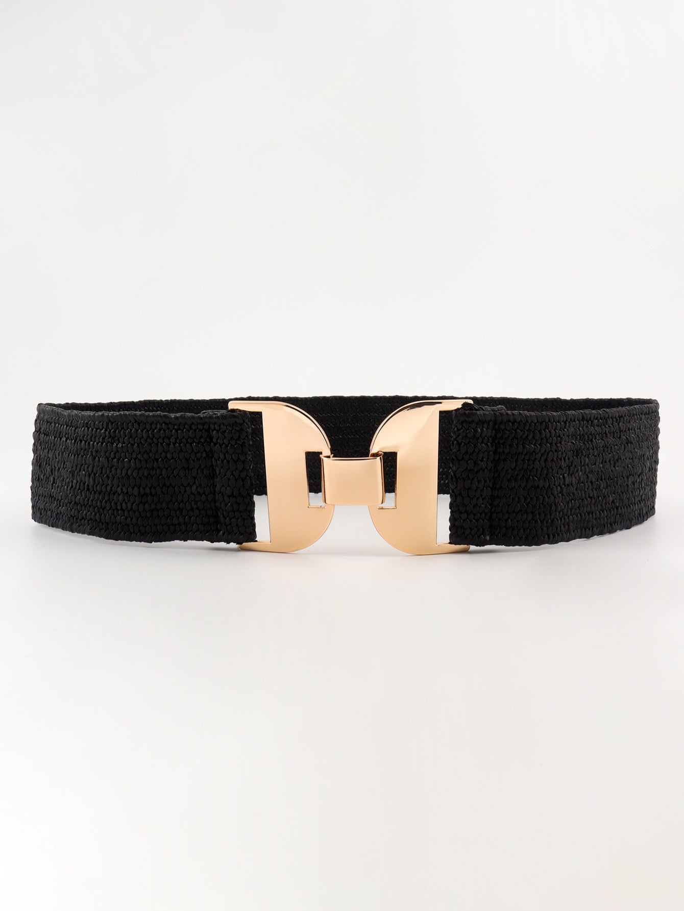 Alloy Buckle Elastic Belt - Charming Charlie