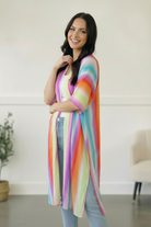 Caught in Technicolor Open Kimono - Charming Charlie
