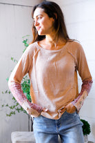 Zigzag Charm Blush Thermal Long Sleeve - Charming Charlie
