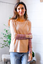 Zigzag Charm Blush Thermal Long Sleeve - Charming Charlie