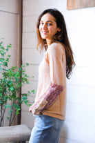 Zigzag Charm Blush Thermal Long Sleeve - Charming Charlie