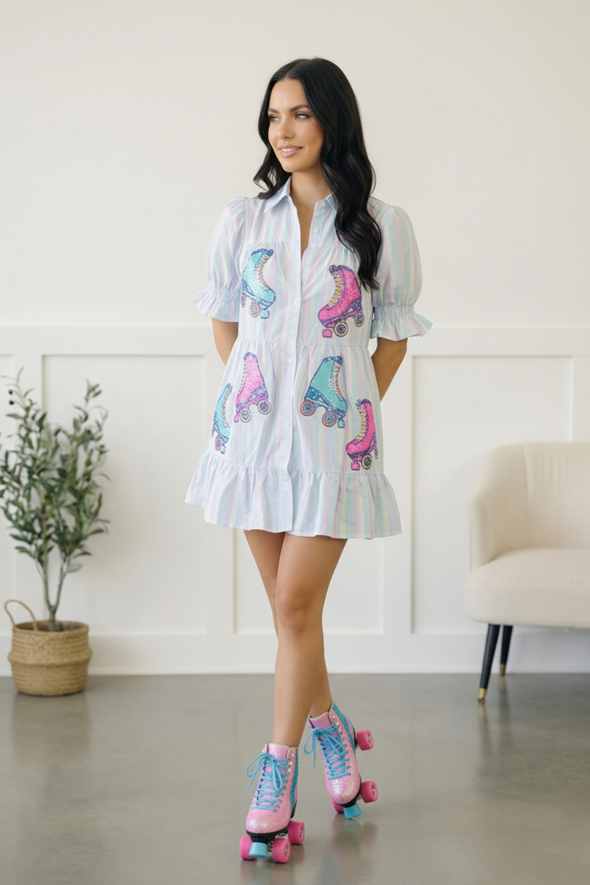 A Roller Daydream Tiered Summer Dress - Charming Charlie