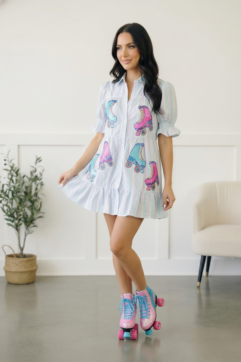 A Roller Daydream Tiered Summer Dress - Charming Charlie