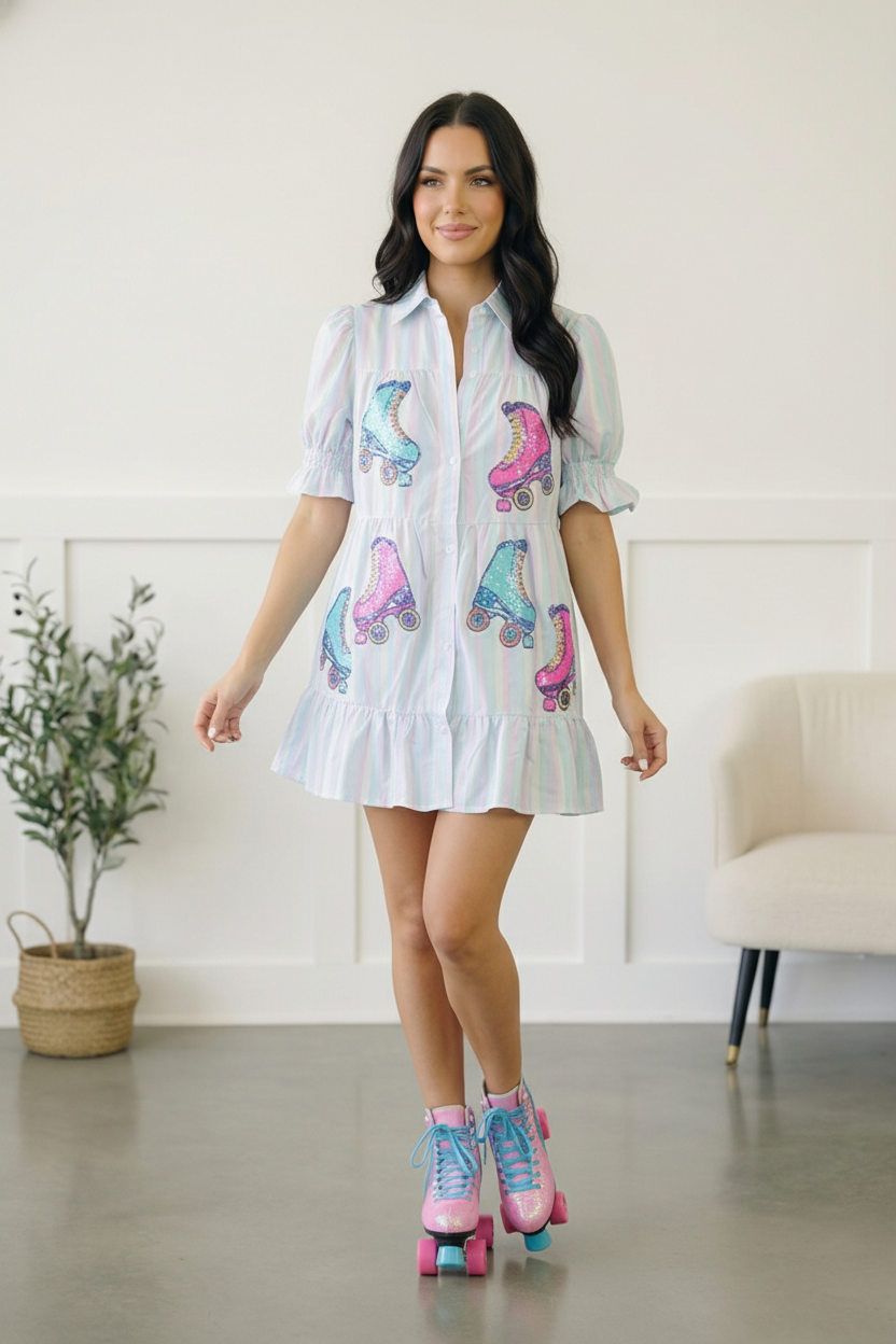 A Roller Daydream Tiered Summer Dress - Charming Charlie