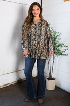 Follow Your Instincts Button Down Blouse - Charming Charlie