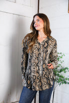 Follow Your Instincts Button Down Blouse - Charming Charlie