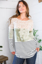 A Bold Blend Long Sleeve Tee - Charming Charlie