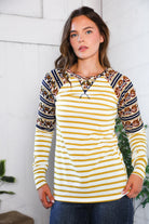 Stripes for Days Vintage Floral Raglan - Charming Charlie