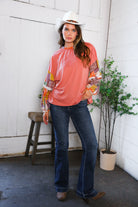 Wanderlust Patchwork Long Sleeve Top - Charming Charlie
