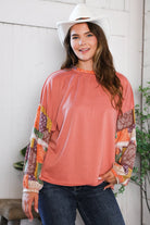 Wanderlust Patchwork Long Sleeve Top - Charming Charlie