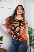 Blooms in Autumn Turtleneck Cozy Sweater - Charming Charlie