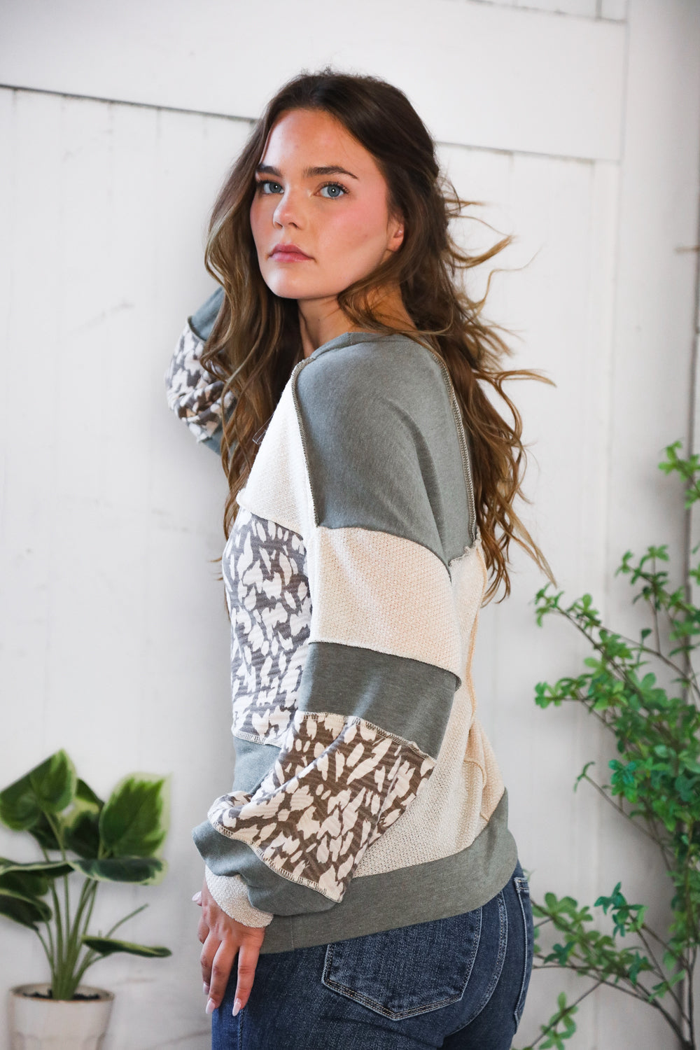 The Wanderer French Terry Pullover - Charming Charlie