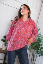 Poppy Daydream Floral Woven Blouse - Charming Charlie