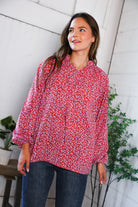 Poppy Daydream Floral Woven Blouse - Charming Charlie