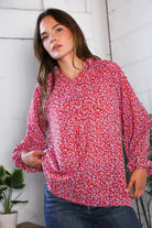 Poppy Daydream Floral Woven Blouse - Charming Charlie