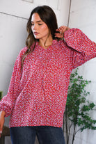 Poppy Daydream Floral Woven Blouse - Charming Charlie