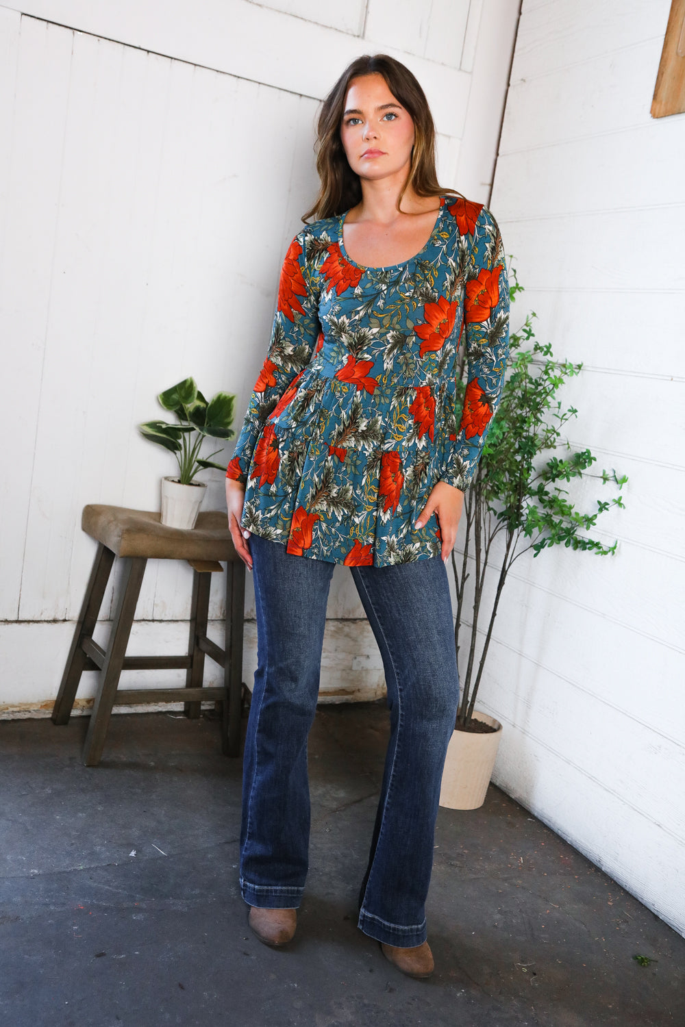 The Scarlet Fields Babydoll Blouse - Charming Charlie