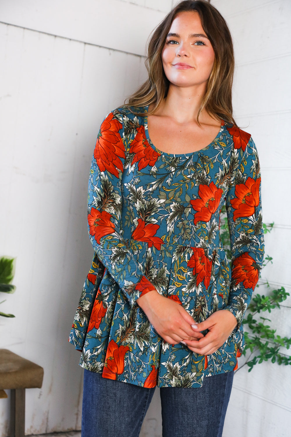 The Scarlet Fields Babydoll Blouse - Charming Charlie