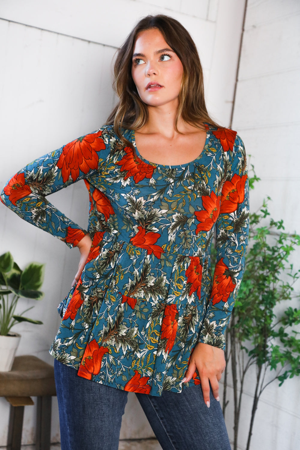 The Scarlet Fields Babydoll Blouse - Charming Charlie