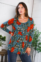 The Scarlet Fields Babydoll Blouse - Charming Charlie
