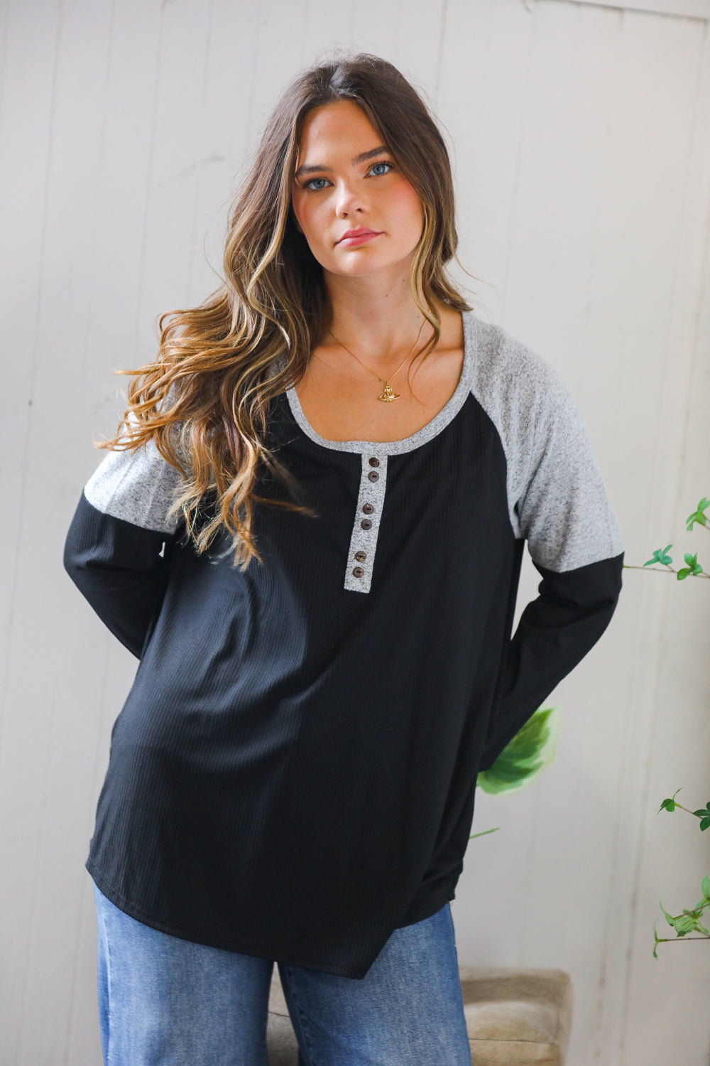 Cool Night on the Docks Long Sleeve - Charming Charlie
