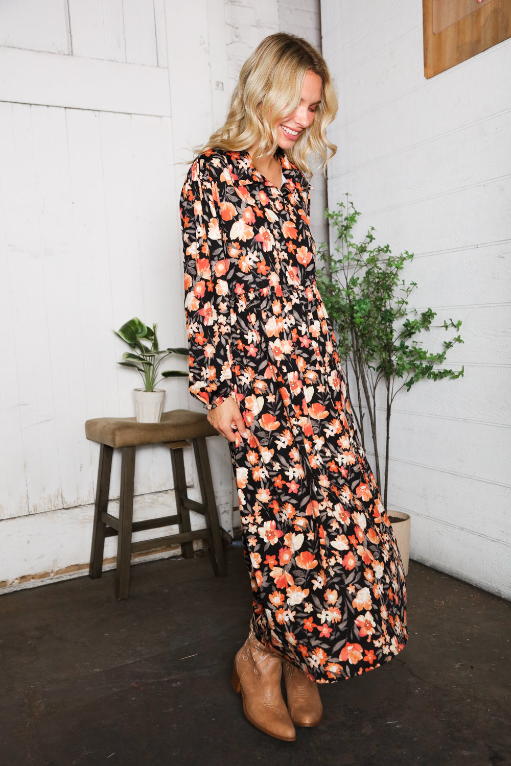 A Homestead Beauty Floral Dress - Charming Charlie