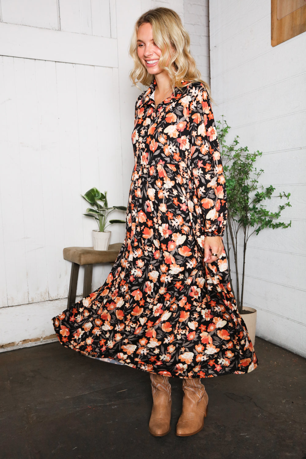 A Homestead Beauty Floral Dress - Charming Charlie