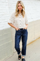 Judy Blue High-Rise Boyfriend Dark Blue Wash Jeans - Charming Charlie