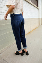 Judy Blue High-Rise Boyfriend Dark Blue Wash Jeans - Charming Charlie